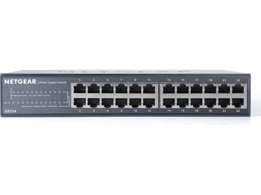 NETGEAR GS324v2 24-port Gigabit Ethernet switch at Crutchfield
