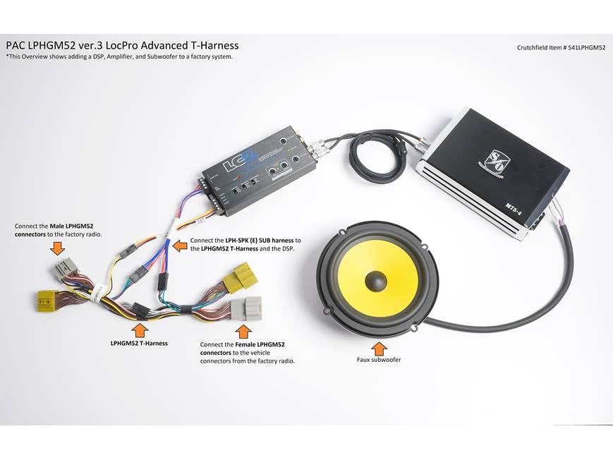 PAC LPHGM52 LocPro Advanced T-Harness T-harness for adding an
