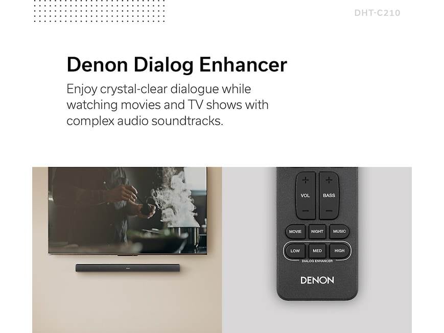 Denon DHT-C210: price, highlights, specs, photos - Crutchfield