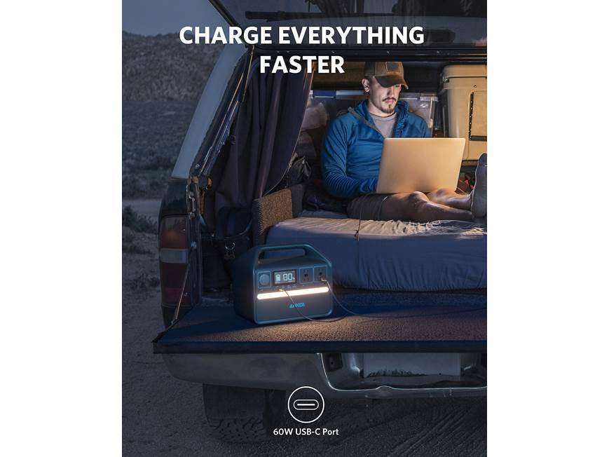 Anker 536 Portable power station with optional solar charging at