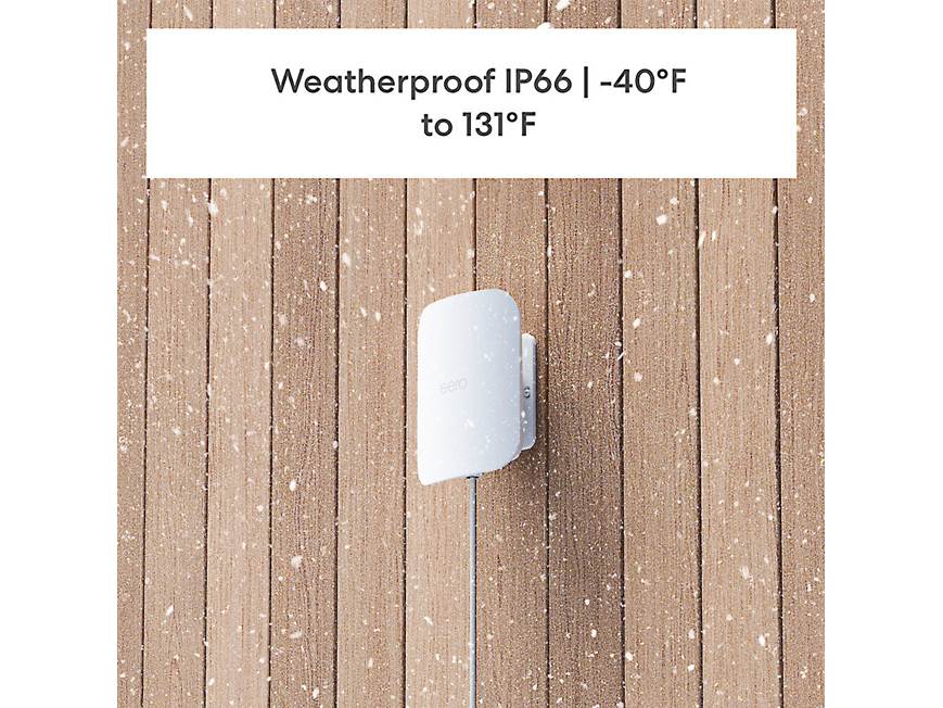 eero Outdoor 7 Weatherproof dual-band Wi-Fi 7 mesh extender at