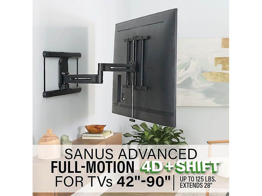 Sanus VLF828 Advanced full-motion 4D® + Shift™ wall mount for TVs