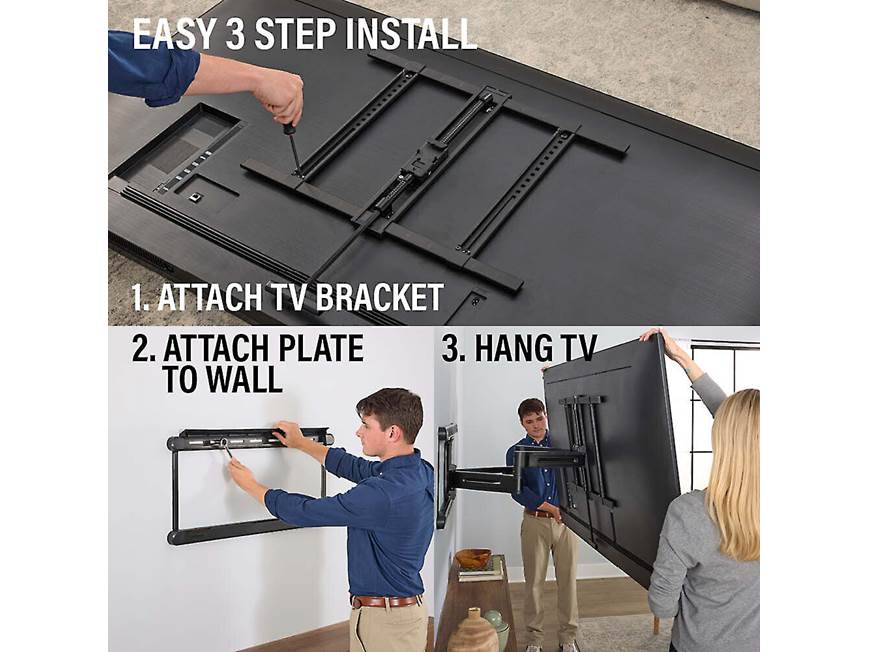 Sanus VLF828 Advanced full-motion 4D® + Shift™ wall mount for TVs