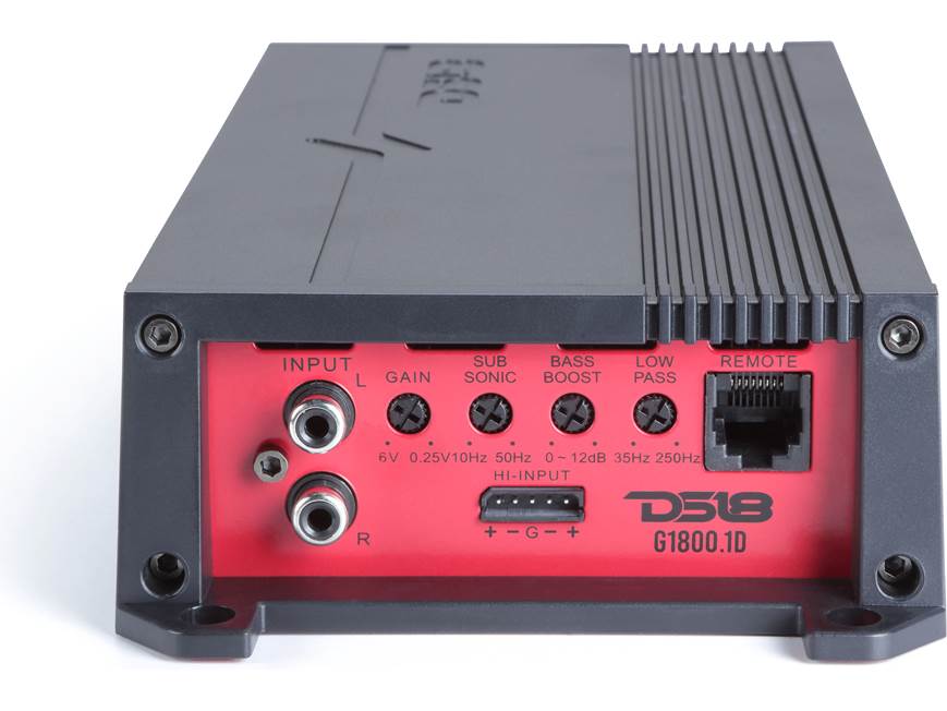 DS18 G1800.1D Gen-X mono subwoofer amplifier — 600 watts RMS x 1