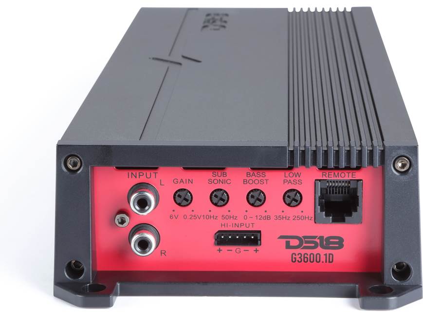 DS18 G3600.1D Gen-X mono subwoofer amplifier — 1200 watts RMS x 1