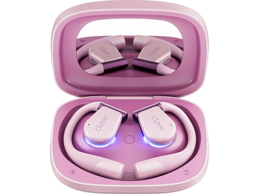 Cleer ARC 3 (Pink) Wireless open-ear earbuds with touchscreen case