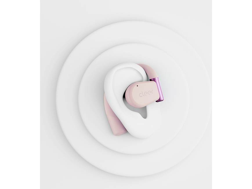 Cleer ARC 3 (Pink) Wireless open-ear earbuds with touchscreen case