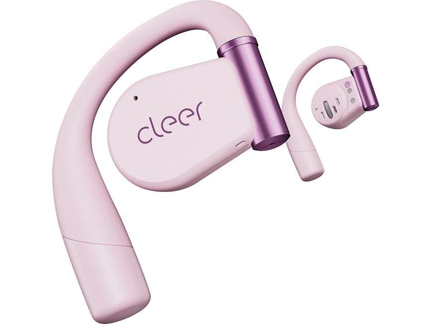 Cleer ARC 3 (Pink) Wireless open-ear earbuds with touchscreen case