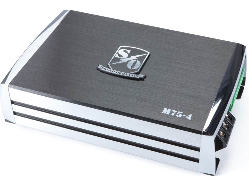 Sound Ordnance™ M754 Compact 4channel car amplifier — 75 watts