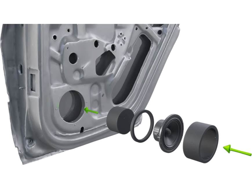 Stinger Roadkill RKFR6 FAST Rings 6-piece foam baffle kit