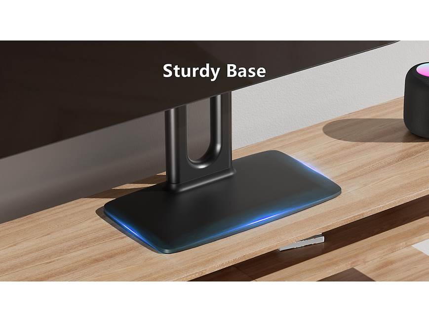 ErgoAV ERTSX2-01B Swiveling tabletop stand for TVs 46