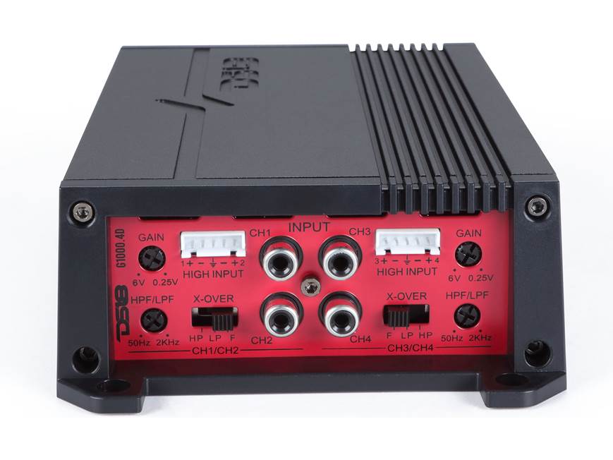 DS18 G1000.4D Gen-X 4-channel car amplifier — 90 watts RMS x 4 at