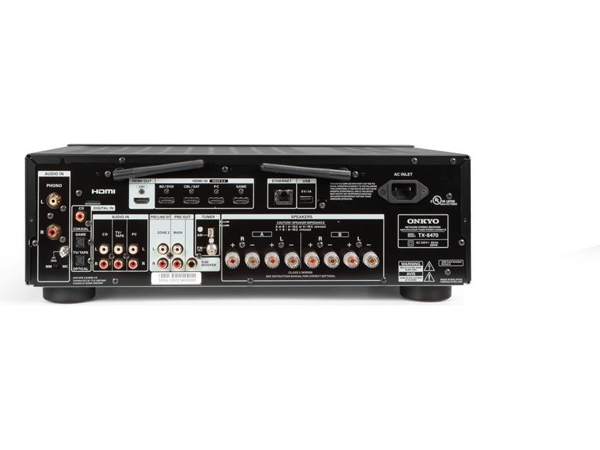 Onkyo TX-8470 Stereo receiver with built-in Wi-Fi®, Bluetooth