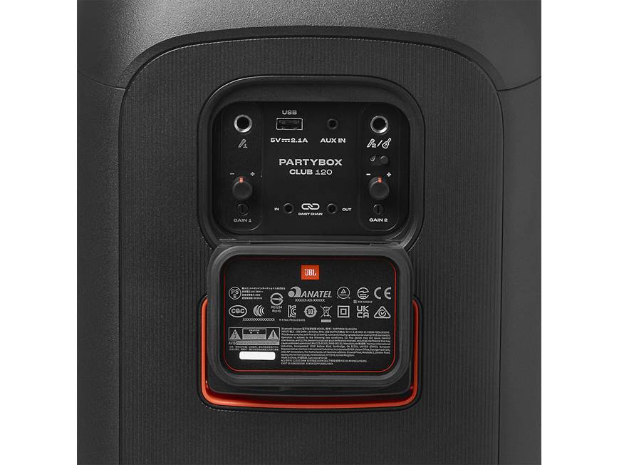 JBL PartyBox Club 120 (Black) Portable Bluetooth® speaker with