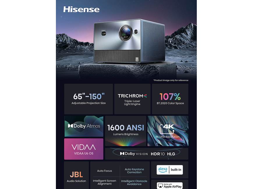 Hisense C1 4K laser cinema mini home theater and gaming projector