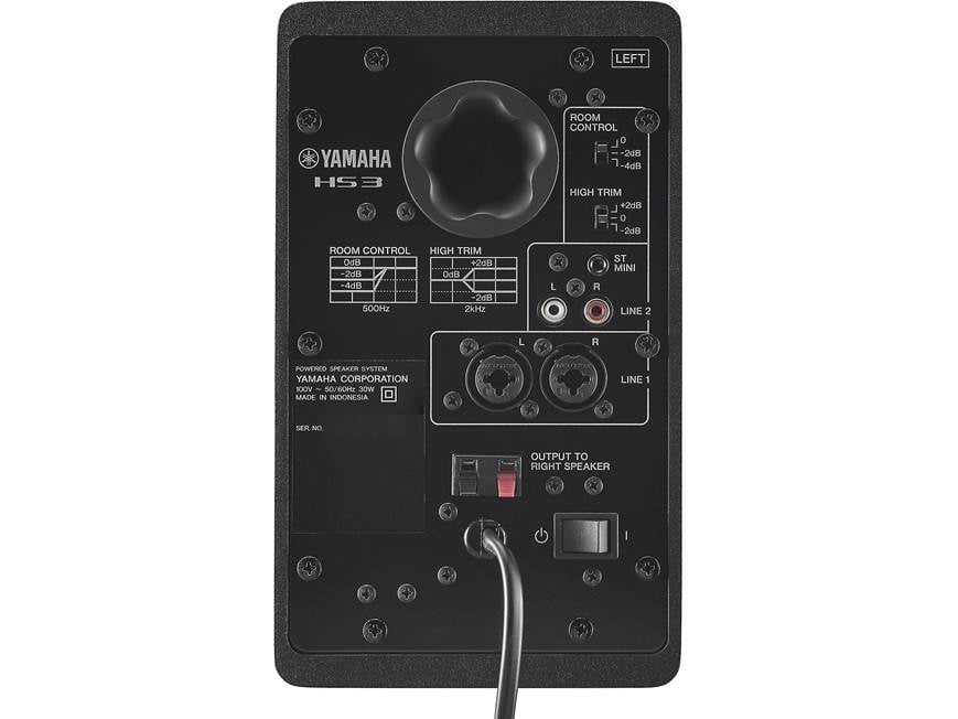 Yamaha HS3 (Black) 2-way powered studio monitors with 3-1/2
