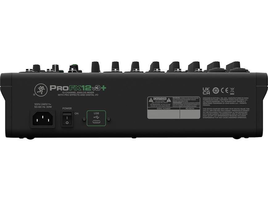 Mackie ProFX12V3+ 12-channel mixer with enhanced effects