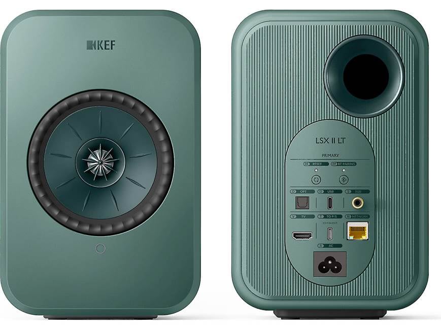KEF LSX II LT (Sage Green) Powered speakers with Wi-Fi, Apple