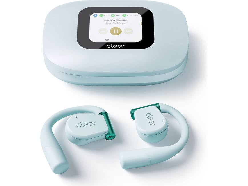 Cleer ARC 3 (Blue) Wireless open-ear earbuds with touchscreen case
