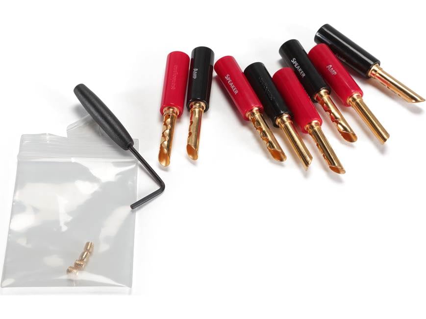 AudioQuest SureGrip 100 Banana Connectors (Gold) Solder and crimp