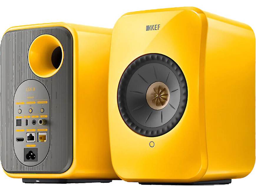KEF LSX II (Yellow) Powered speakers with Wi-Fi, Apple® AirPlay® 2