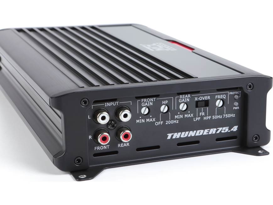 MTX THUNDER75.4 4-channel car amplifier — 75 watts RMS x 4 at