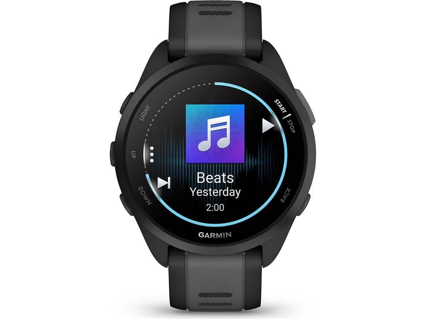 Garmin Forerunner 165 Music (Black with Slate Gray band) GPS