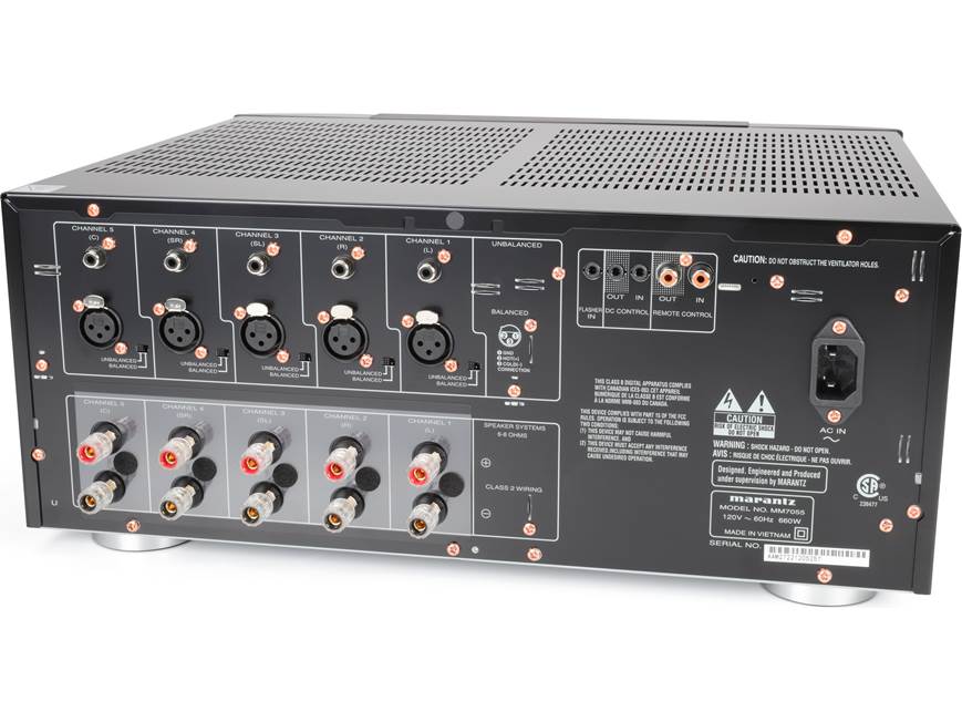 Marantz MM7055 5-channel power amplifier at Crutchfield