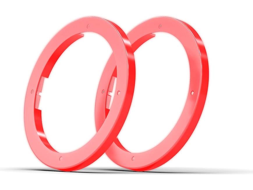 LED RECHWE 4連リング Wet Sounds LED KIT 6-RGB ZR Multi-color LED light rings for 6-1/2