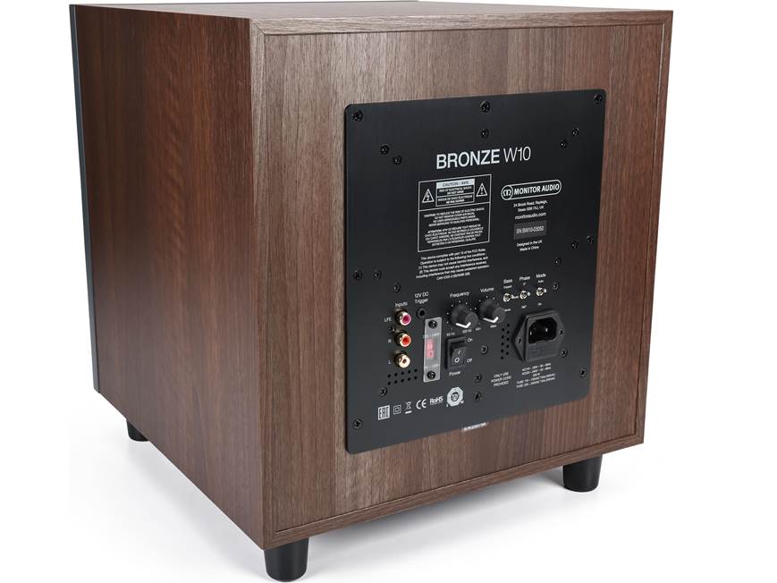 Monitor Audio Bronze W10 (Walnut) Powered subwoofer (Walnut) at