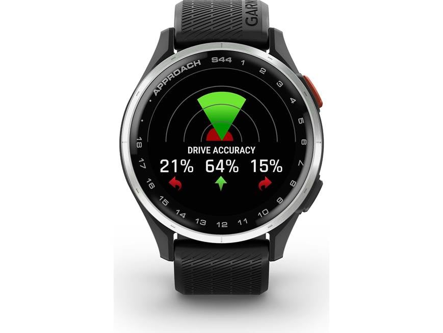 Garmin Approach® S44 (Black Band) Golf GPS watch — covers over