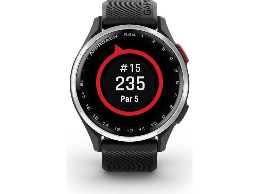 Garmin Approach® S44 (Black Band) Golf GPS watch — covers over