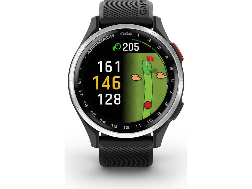 Garmin Approach® S44 (Black Band) Golf GPS watch — covers over