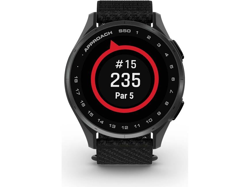 Garmin Approach® S50 (Slate Aluminum Bezel/Black Band) Golf GPS