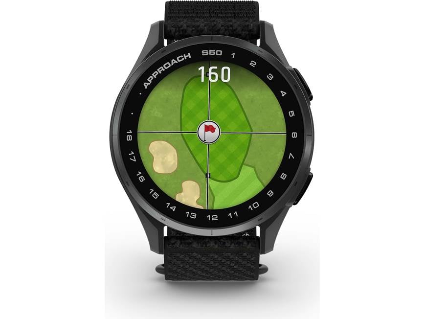 Garmin Approach® S50 (Slate Aluminum Bezel/Black Band) Golf GPS