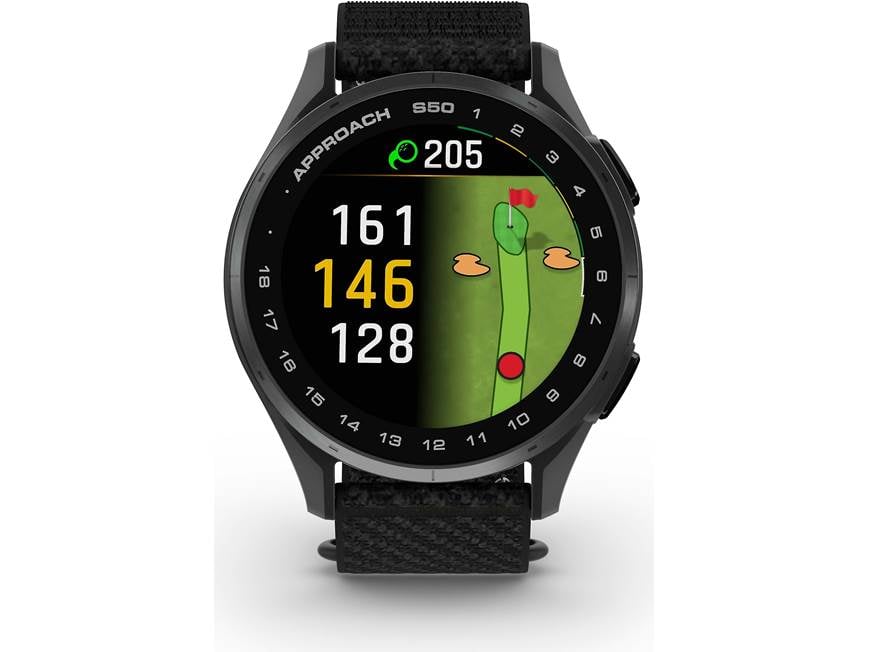 Garmin Approach® S50 (Slate Aluminum Bezel/Black Band) Golf GPS