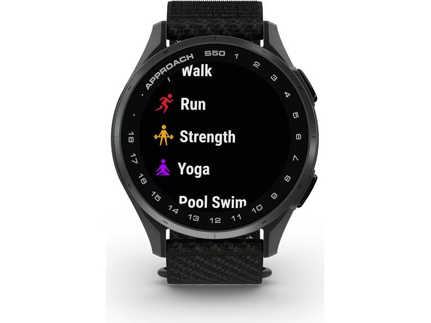 Garmin Approach® S50 (Slate Aluminum Bezel/Black Band) Golf GPS