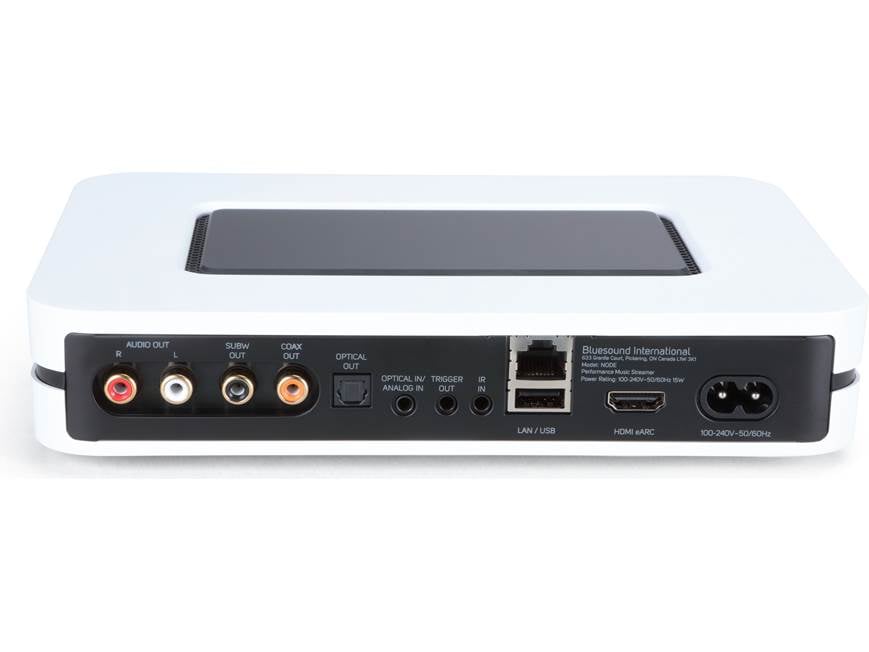 Bluesound NODE (N132) (White) Streaming music player with built-in