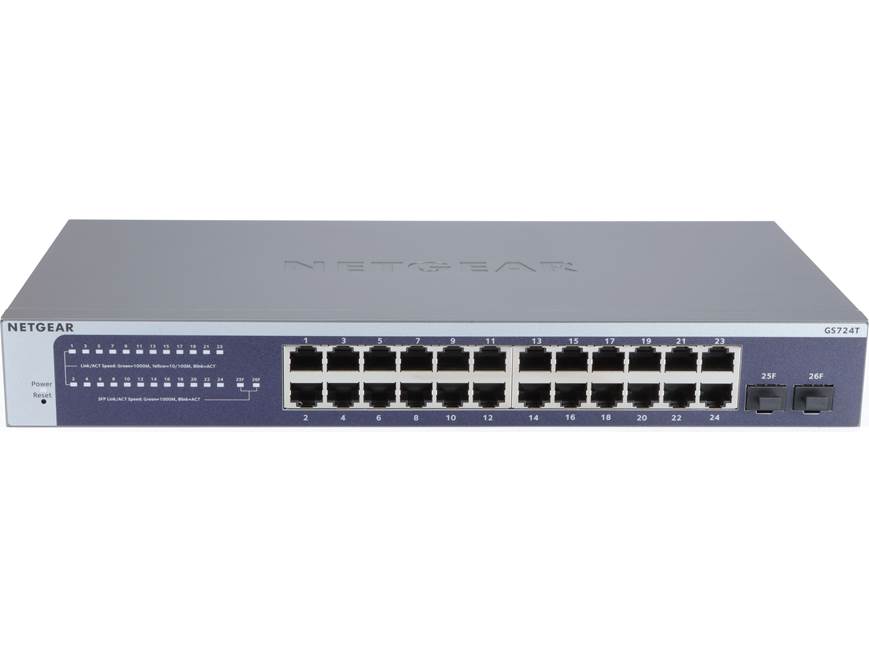 NETGEAR GS724Tv6 24-port Gigabit Ethernet managed smart switch