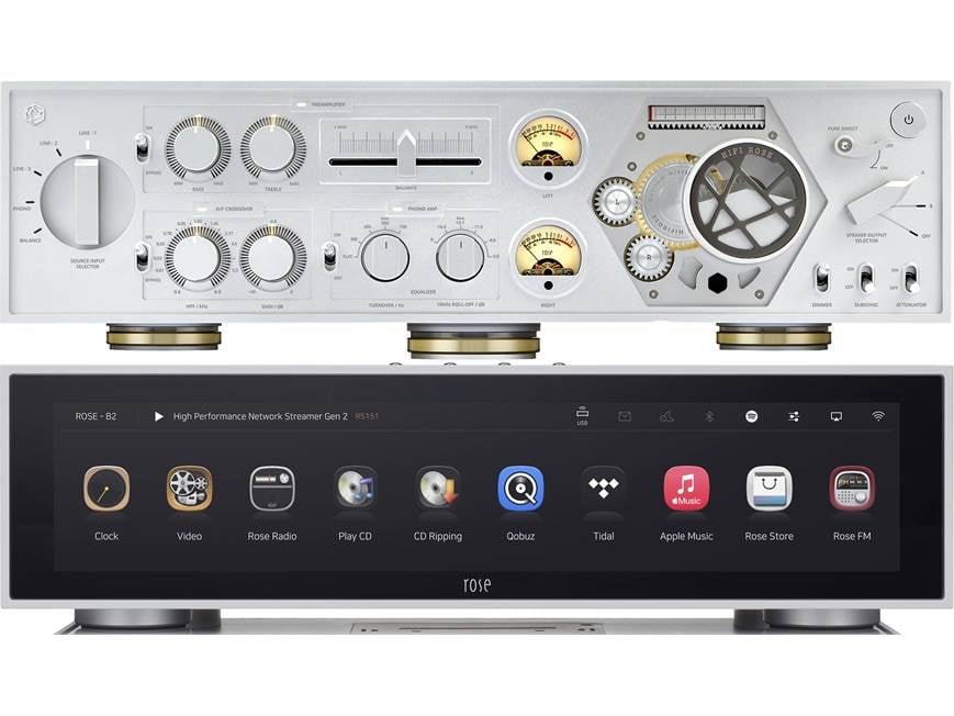 HiFi Rose RA180 and RS151 Integrated amplifier and high-res