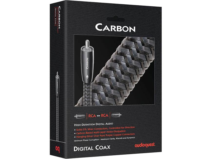 AudioQuest Carbon (1 meter/3.3 feet) Coaxial digital audio cable