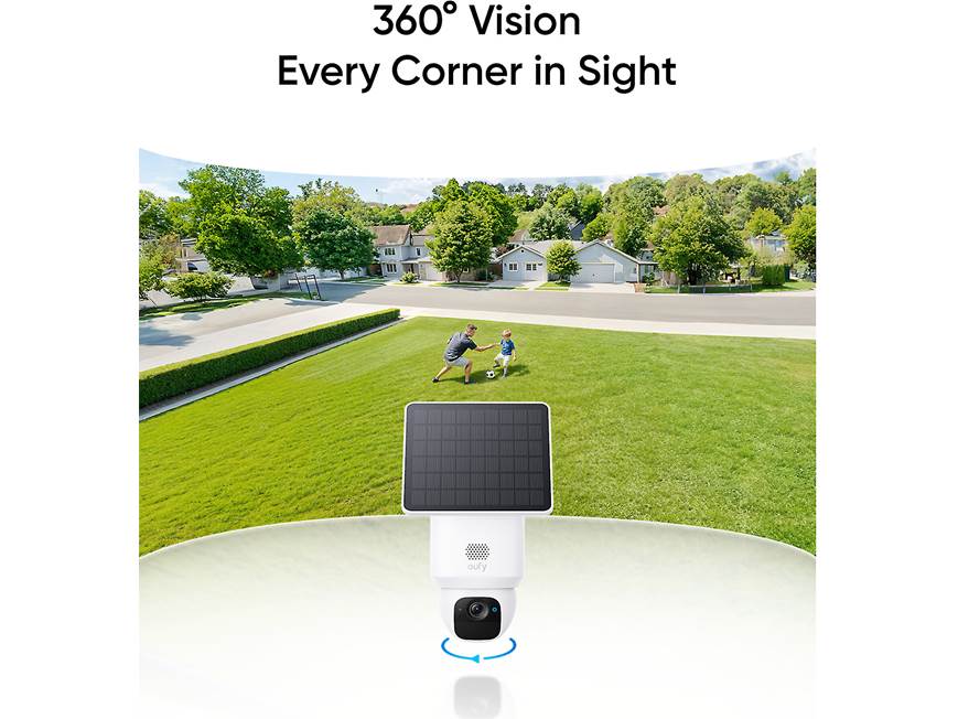 eufy by Anker SoloCam E30 Solar-powered 2K camera with pan/tilt
