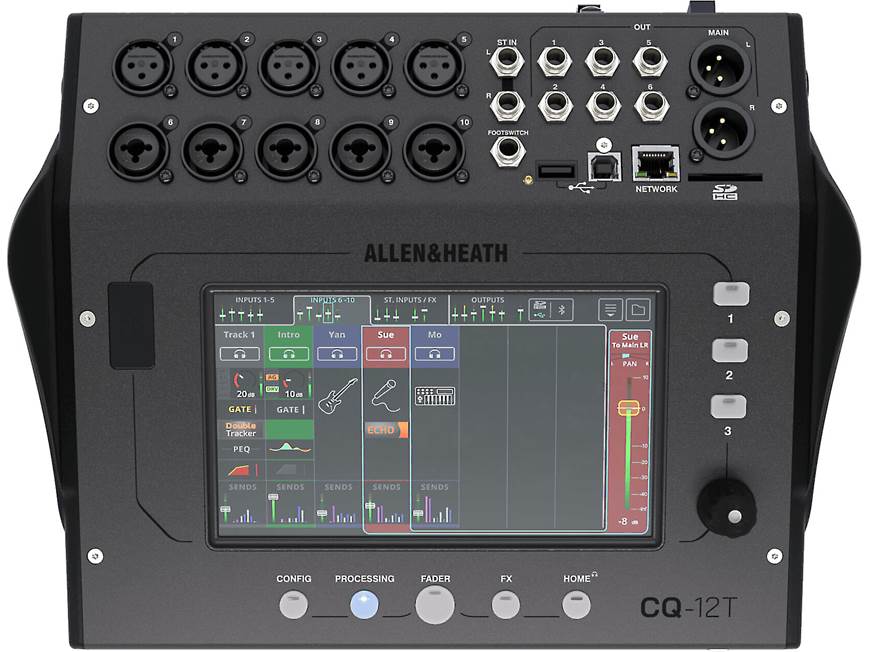 Allen & Heath CQ-12T 12-channel digital mixer at Crutchfield