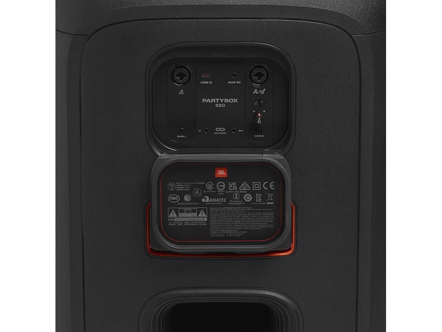 JBL PartyBox 520 Portable Bluetooth® speaker with light display at