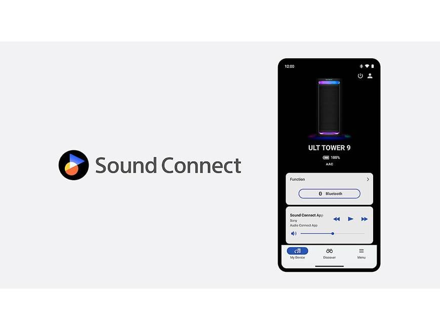 Sony ULT TOWER 9 Ultimate Party Bluetooth Speaker, 25 Hour Battery and Mains Power, 2 Modes ULT POWER SOUND, X-Balanced Speaker, Karaoke Inputs Sony ULT TOWER 9 Ultimate Party Bluetooth Speaker, 25 Hour Battery and Mains Power, 2 Modes ULT POWER SOUND, X-Balanced Speaker, Karaoke Inputs