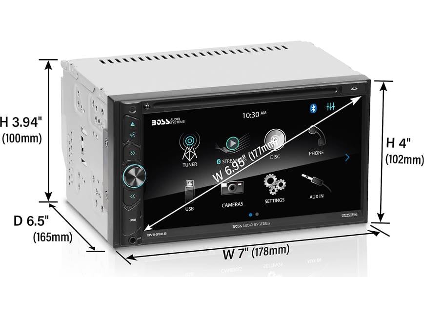 BOSS Audio BV9695B DVD receiver at Crutchfield