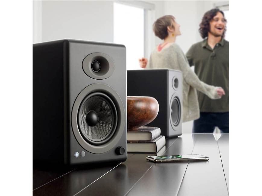 Audioengine A5+ (Black) Powered stereo speakers (Black) at Crutchfield