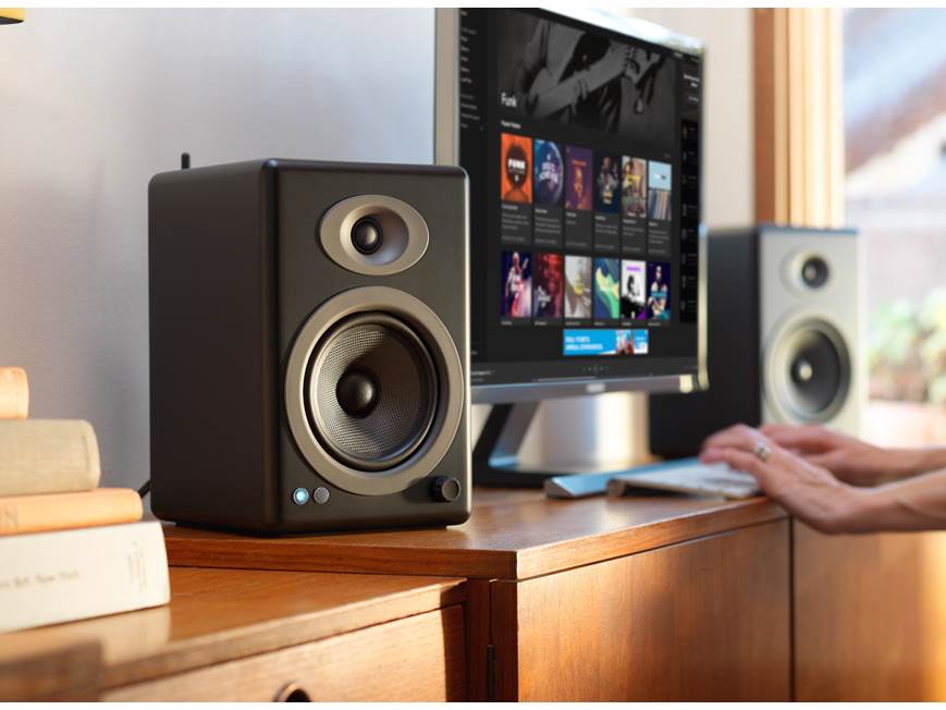 Audioengine A5+ (Black) Powered stereo speakers (Black) at Crutchfield