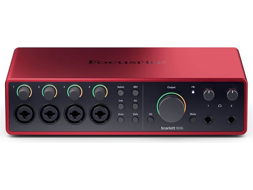Focusrite Scarlett 18i16 (4th Generation) USB 2.0 (Type-C) audio