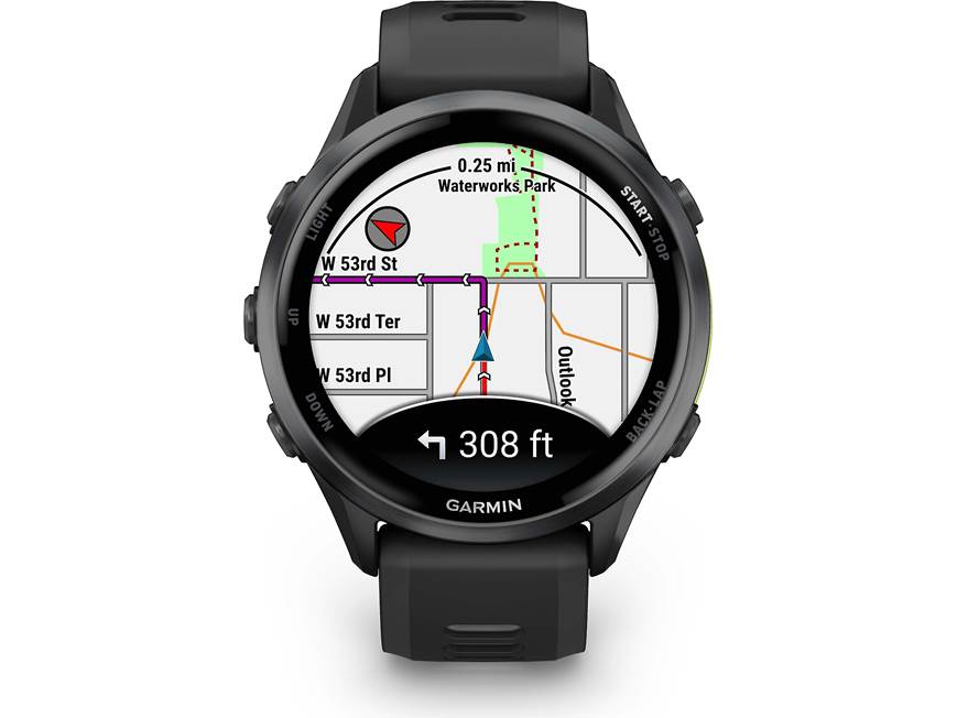 Garmin Forerunner 970 (Black with Black band) GPS running watch